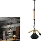 LAMPADARIO CORDA IN CANAPA PORTALAMPADA E27 PARALUME CAMPANA STILE RETRÒ B24-1