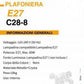 TEKHOME Lampadario da Soffitto 8 Luci E27, Stile Moderno Quadrato in Cristallo, Attacco E27 Max 60W, Struttura in Metallo Nero, Senza Lampadine, per Soggiorno Sala da Pranzo Interni C28-8