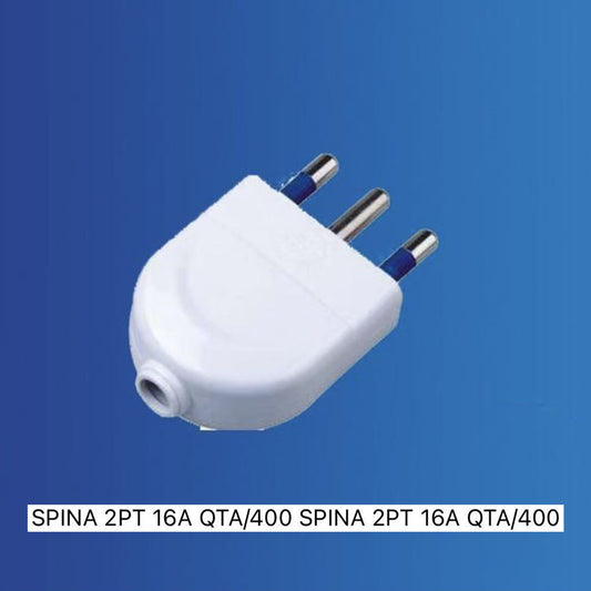 5 Pezzi – Spina Elettrica 2P+T 16A Italiana Bianca – Spina Maschio 250V per Cavi e Prolunghe – Modello XSL1003
