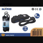 2 Pezzi Multipresa Universale 16A Nera con Interruttore Luminoso, 4 Prese Bipasso 10/16A, Cavo Prolunga 1,5 m, Uso Domestico e Ufficio – RIF 80334N