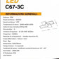 TEKHOME Plafoniera LED Geometrica 83W, 6640 lm, 3000K–4000K–6500K, Dimmerabile, CRI>80, Fascio 270°, IP20, Bianco/Nero, 110×70 cm, Modello C67-3C