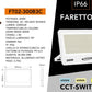 Faro LED Esterno 300W IP66 – Proiettore LED con CCT Switch 3000K 4000K 6500K, Alta Luminosità 33000lm, Impermeabile per Giardino Cortile Magazzino FT02