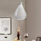 Lampadario da soffitto a goccia sospensione bianco e nero portalampada E27 arredamento moderno B18