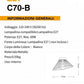 TEKHOME Plafoniera E27 a soffitto a forma di cesta, Max 60W, Corpo bianco in metallo, Interno, Modello C70
