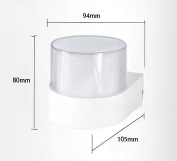 Applique da Esterno 7W 3000K IP65 – Lampada da Parete Impermeabile in Alluminio, Luce Calda, Design Moderno, Ideale per Facciata e Balcone ES57