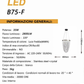 TEKHOME Lampadario Moderno a LED con Cristalli, 35W 2800LM Luce Fredda 6500K, Sospensione da Soffitto in Acciaio Inox e Cristallo per Interni, 220-240V B75-F
