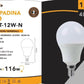 Lampadina LED E14 12W 1160LM, Luce Calda 3000K / Naturale 4000K / Fredda 6500K, Non Dimmerabile, Lampadine LED Risparmio Energetico – Confezione 6 Pezzi – A60T-12W