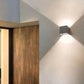 Applique LED da Esterno 22W IP65, Luce Regolabile Up Down con Angolo Variabile, 3 Colori 3000K 4000K 6500K, Lampada da Parete Moderna in Alluminio per Giardino Terrazzo ES66-C3C