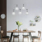 Lampadario led da soffitto a sospensione 35 watt luce fredda 6500k portalampada G9 con sfere con cristalli gocce in acrilico lampada plafoniera sospesa oro o argento B26