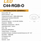 TEKHOME Plafoniera LED Smart, 9W RGB + 9W Bianco (3000K-6500K), Dimmerabile con APP e Telecomando, Contrololo Bluetooth, Luce Colorata per Interni, IP20, Ø485mm, Bianco C44-RGB-O