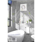 Aspiratore da Muro 6”, Ventola di Scarico per Bagno e Cucina, 18W, 155 m³/h, Silenzioso 35 dB, Motore in Rame, Ø150 mm – E-APC-F15