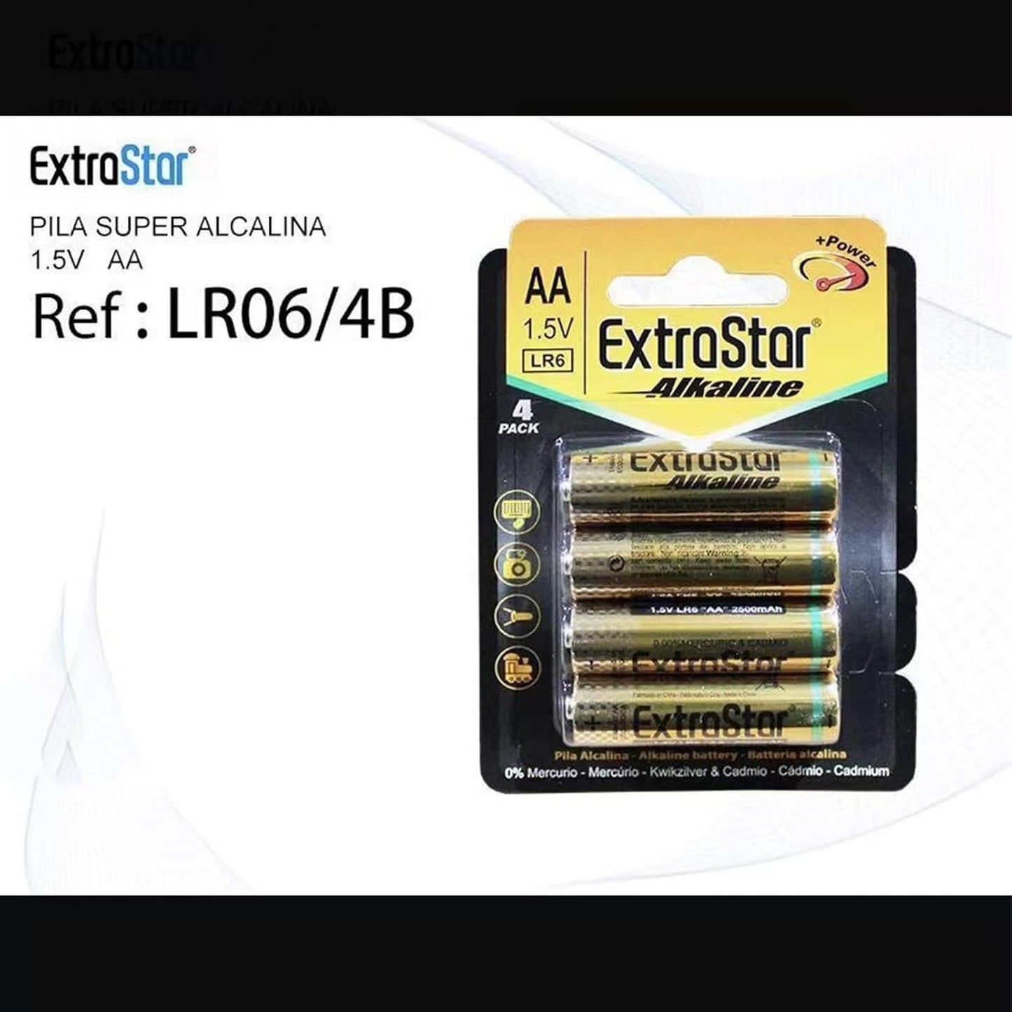 Batterie Alcaline AA 1.5V LR06 – Pile Stilo a Lunga Durata per Telecomandi, Giocattoli e Dispositivi Domestici – 48 Pezzi (12 Confezioni da 4) – A1-LR06-4B