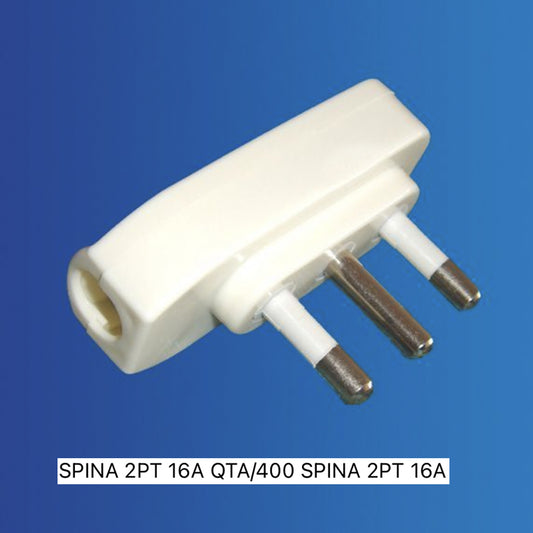 5 Pezzi Spina Elettrica 16A 2P+T con Terra, Spina Italiana Maschio 250V per Cavi e Lampade, Colore Bianco – XSL1027A