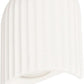 Applique in Gesso da Parete, Attacco GU10, Verniciabile, Design Moderno Minimal, Lampada da Muro per Interni, IP20 GS-E88