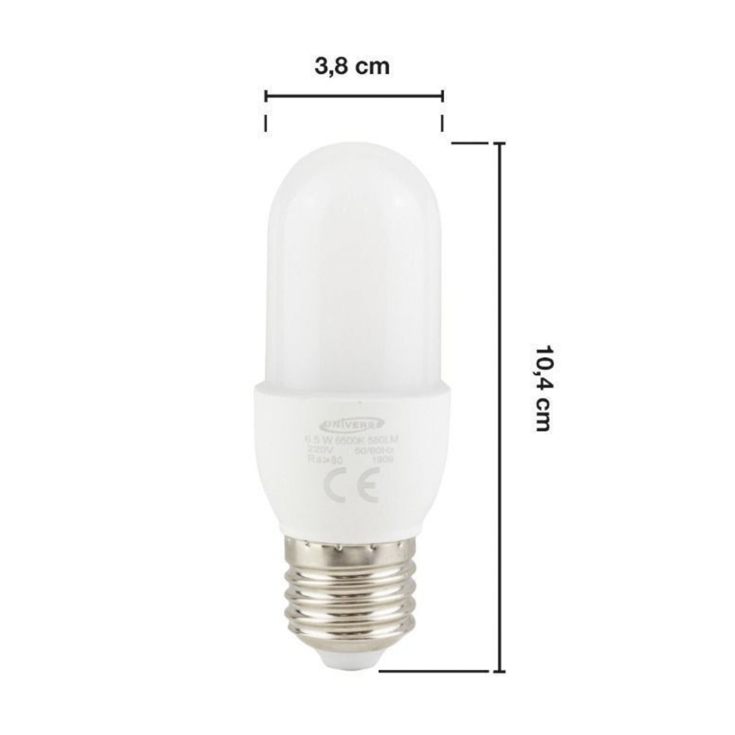 Lampadina LED E27 6.5W, 580 Lumen, Luce Naturale 4000K, Risparmio Energetico, Set da 5 Pezzi – Modello C38-N