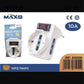 5 Pezzi – Adattatore Spina Universale 10A con Interruttore di Sicurezza, Presa Bipasso 10/16A + Schuko, 230V, Bianco – Modello 83055N