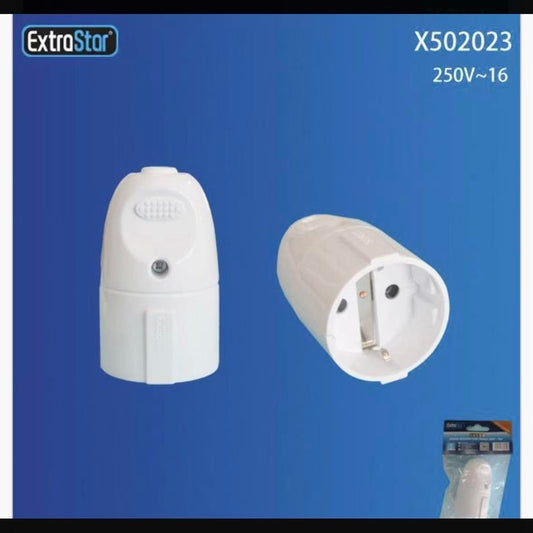 5 Pezzi Presa Schuko con Terra 16A 250V | Adattatore/Spina Schuko Europea CEE 7/4 | Presa di Corrente Sicura per Casa e Ufficio – X502023