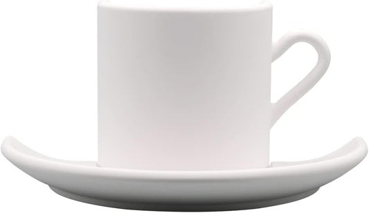 Applique da Parete in Gesso Design Tazza con Piattino, Attacco G9, Verniciabile, Luce Decorativa per Soggiorno e Camera – GS-E85