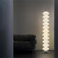 Lampada da Terra LED 43W, 3440 Lumen, 3 Colori Selezionabile, Design Moderno, Telecomando Incluso, Illuminazione 360°, Lampada da Pavimento per Soggiorno e Camera D18-3C