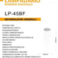Lampadario Cascata moderno 105w  bianco/nero LP-45