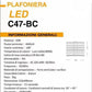 TEKHOME Plafoniera LED Moderna -4400LM-55 Watt Finitura Bianca Luce Naturale Fredda Calda C47