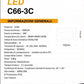TEKHOME Plafoniera LED Rettangolare 123W, 9.840 lm, 3000K–4000K–6500K, Dimmerabile, CRI>80, Fascio 300°, IP20, Bianco, 102×62,5 cm, Modello C66-3C