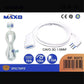 2 Pezzi Prolunga Elettrica Lineare 10m 10A 2P+T, Cavo H05VV-F 3G1.0mm², Spina e Presa Europea, Uso Domestico – Modello 83272