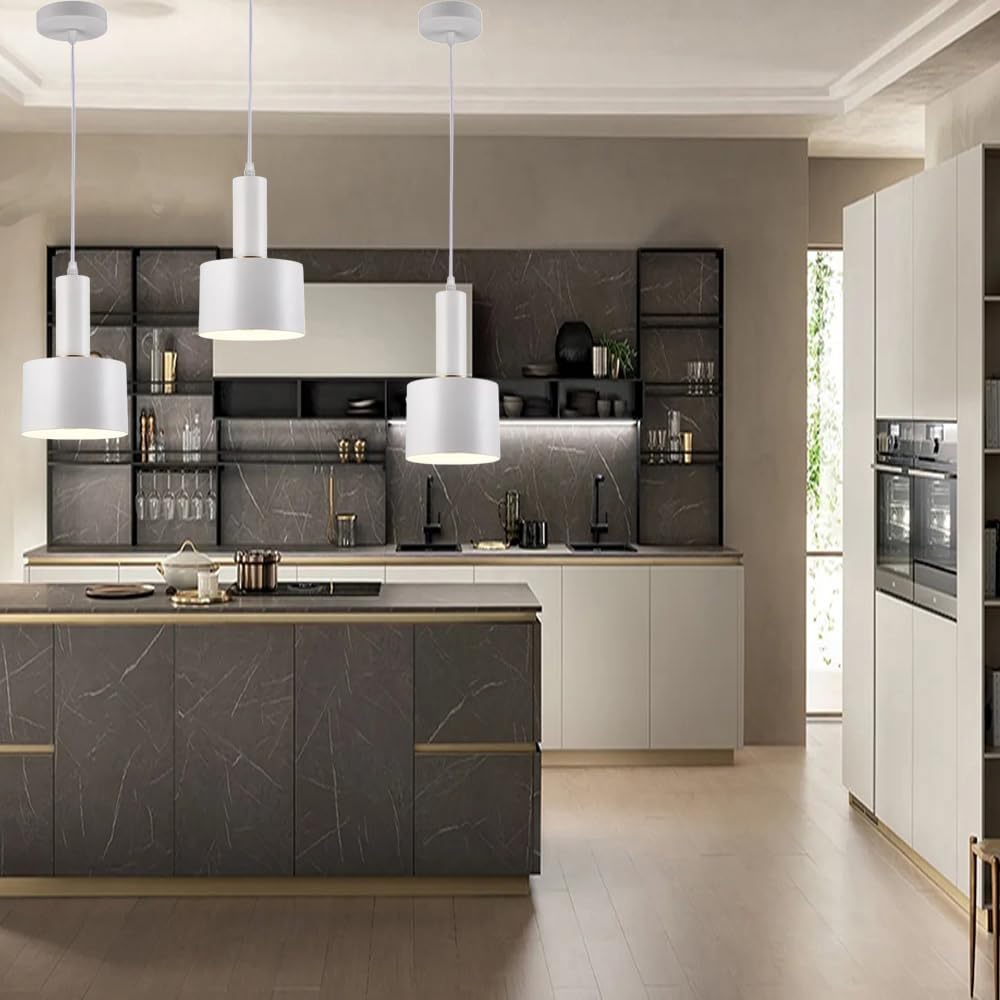 Lampadario a sospensione E27 lampada pendente minimal per cucina isola snack A22