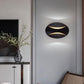 TEKHOME Applique LED da Muro 6W Moderno Interno, Lampada da Parete con 3 Colori Selezionabili 3000K-6500K, Design Decorativo Bianco/Nero AQ15