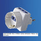 5 Pezzi Adattatore Spina Italiana 16A con 3 Prese (2 Bipasso 10/16A + 1 Schuko), Presa Multipla Senza Cavo 250V per Casa e Ufficio – XSL1106