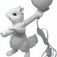 Lampada da Tavolo Decorativa a Scoiattolo – Attacco G9 Max 60W, Design Moderno in Resina Bianca, Lampada da Comodino per Camera, Soggiorno, Interni D06-B