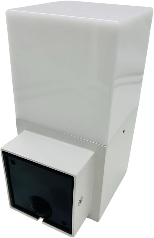 Applique da Esterno E27 IP44, Lampada da Parete Moderna in Alluminio e Acrilico, Attacco E27 (Lampadina non inclusa), Colore Bianco o Nero, per Facciata, Balcone e Giardino B160