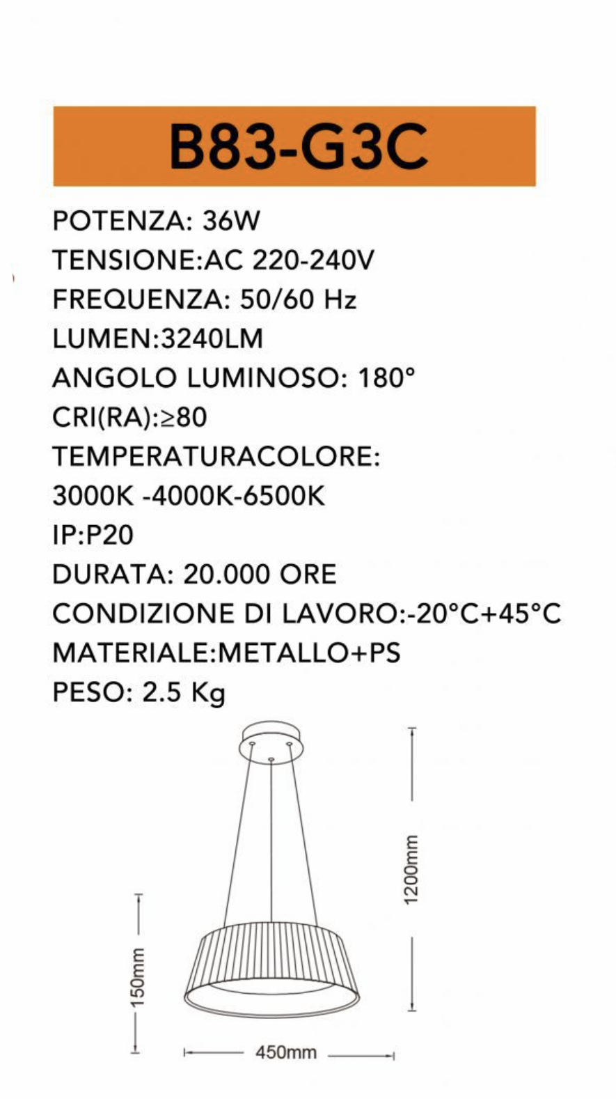 TEKHOME Lampadario LED da Soffitto 36W, CCT-Switch 3000K-4000K-6500K, Design Moderno Ø45cm Regolabile in Altezza, Metallo+PS, 3240LM,Grigio, Lampada a Sospensione per Cucina, Soggiorno, Sala da Pranzo