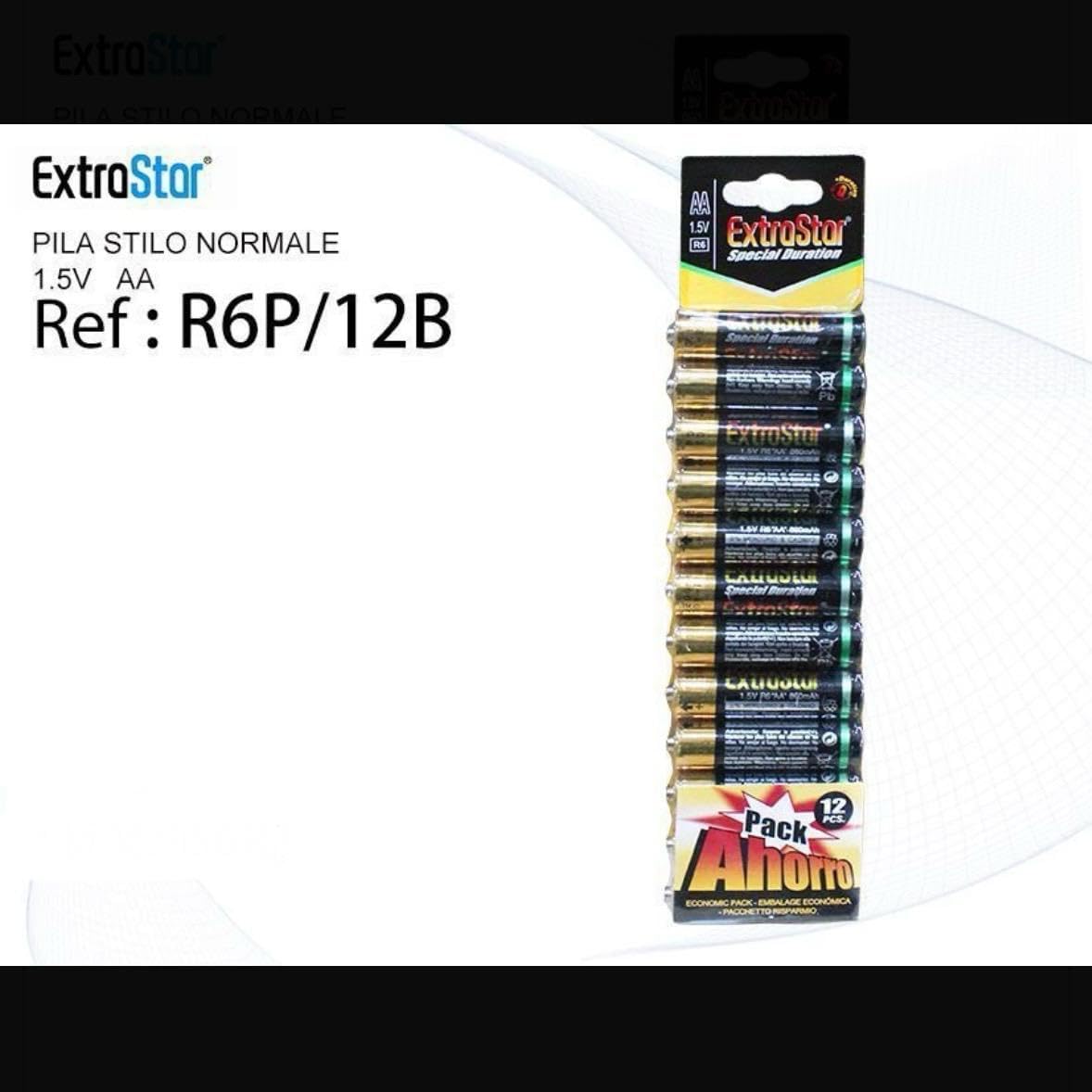 Batterie AA Alcaline 1.5V – Pile Stilo a Lunga Durata per Telecomandi, Giocattoli e Dispositivi Elettronici – 144 Pezzi (12 Confezioni da 12) – A-R06P-12B-80
