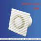 Aspiratore da Muro Ultrasottile 15×15 cm, Ventola di Scarico per Bagno e Cucina, 15W, Design Compatto Salvaspazio, Installazione a Parete –E-APB10-1