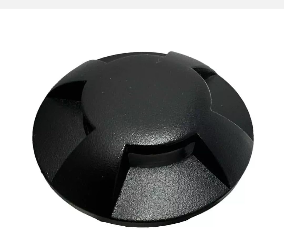 Faretto da Incasso da Terra LED IP67 1W per Esterno, Corpo Nero, Ultra Resistente, Illuminazione per Giardino, Scale, Percorsi – 360° Fascio Luminoso-324