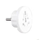 5 Pezzi Adattatore Multiplo Universale 2300W, Spina Europea Schuko, Presa Multistandard per Italia/UE, per Casa e Viaggio – MOD 603195