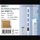 2 Pezzi Multipresa Ultrasottile 4 Prese Bipasso 10/16A con Protezione da Sovraccarico, Spina Italiana 10A, Cavo 1,5 m, Interruttore ON/OFF, Bianca – SP807114
