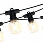 Catena Luminosa Esterna 10M, Lampadine G40 incluse, IP65 Impermeabile, Decorazione Giardino Terrazzo Balcone, Catena Luminosa E12 10 Lampade – Nero FLT-G40
