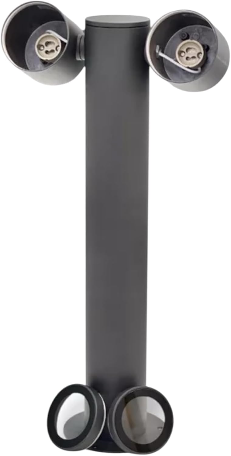 Fai clic per visualizzare la vista completa Risorse per la sicurezza e i prodotti Vuoi riciclare il tuo prodotto GRATUITAMENTE? Lampione da Giardino GU10 IP44 440mm, Palo Luce da Esterno Moderno in Alluminio, Attacco GU10, – Senza Lampadina 539PB-B440