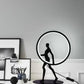 Lampada da Tavolo LED – Design Moderno con Figura, 9W 630LM, Luce Ambiente Decorativa per Soggiorno, Camera, Studio – Nero D02