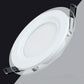 Faretto LED da Incasso Rotondo 6W 500LM, 3 Colori Selezionabili 3000K 4000K 6500K, Pannello LED Ø100mm, Foro Ø75mm, Fascio 120°, CRI≥80, 1 Pezzo, P-75E-T3C