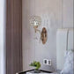 TEKHOME Applique da Parete Moderna con Design a Cristalli, Attacco G9 60W, per Interni, Disponibile in Oro e Argento, 280mm, Metallo e Cristallo (Senza Lampadina) E19