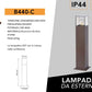 Lampione da Giardino Esterno IP44 con Attacco E27, Palo Luce da Esterno in Alluminio, Colonna Luminosa per Giardino, Vialetto, Terrazza – 440mm-B440