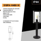 Lampione da Giardino 48cm IP44 per Esterno, Attacco E27 518PA-H480
