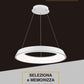 TEKHOME Lampadari a led 43 watt tre colorazioni di luce lampada da soffitto a sospensione ultra moderno cucina soggiorno A71
