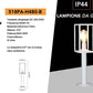 Lampione da Giardino 48cm IP44 per Esterno, Attacco E27 518PA-H480