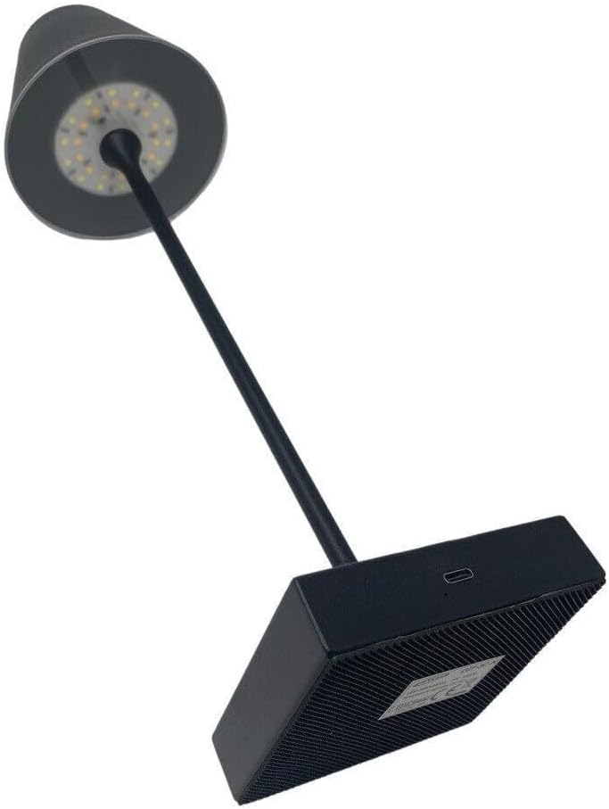 Lampada da Tavolo Ricaricabile LED  – Senza Fili, 3 Temperature di Colore, Dimmerabile Touch, USB, Moderna per Ristorante, Camera, Comodino D27-3C