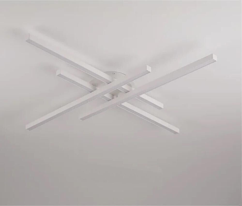 TEKHOME Plafoniera LED Soffitto, 45 watt, 60x60x11 cm, 3 Temperature Colore (3000K, 4000K, 6500K), Alluminio, Installazione Facile, Resistente, Moderna, Camera da Letto PN-21