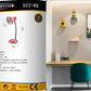 Lampada da Tavolo con Flessibile, Attacco E27, Metallo, Interruttore, Base Stabile – Lampada Scrivania Moderna per Studio, Ufficio, Cameretta D22
